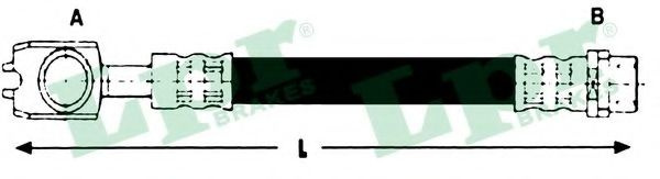 Furtun frana VW PASSAT Variant (3B6) (2000 - 2005) LPR 6T46784 piesa NOUA