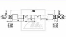 Furtun frana VW PHAETON (3D) (2002 - 2016) ATE 83....