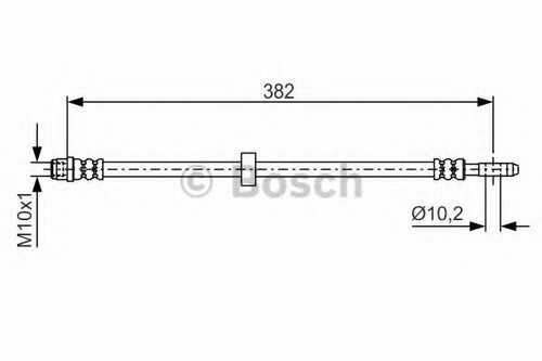 Furtun frana VW POLO (6N1) (1994 - 1999) BOSCH 1 987 476 696 piesa NOUA