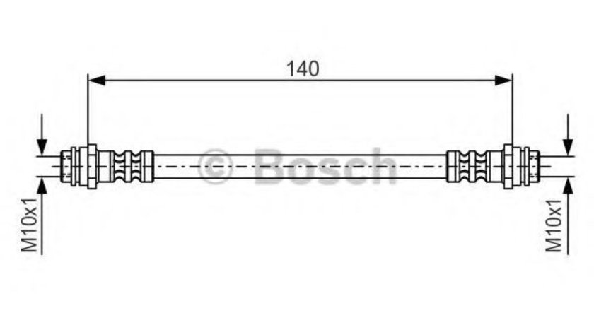 Furtun frana VW POLO (9N) (2001 - 2012) BOSCH 1 987 476 952 piesa NOUA