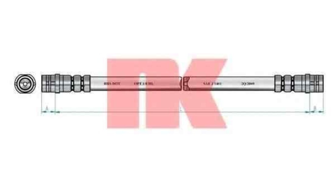 Furtun frana VW POLO (9N_) NK 854766