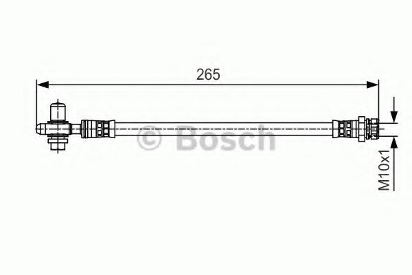 Furtun frana VW SCIROCCO (137, 138) (2008 - 2016) BOSCH 1 987 481 519 piesa NOUA