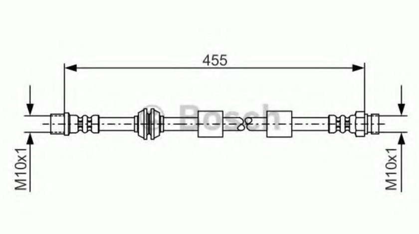 Furtun frana VW SHARAN (7M8, 7M9, 7M6) (1995 - 2010) BOSCH 1 987 476 170 piesa NOUA