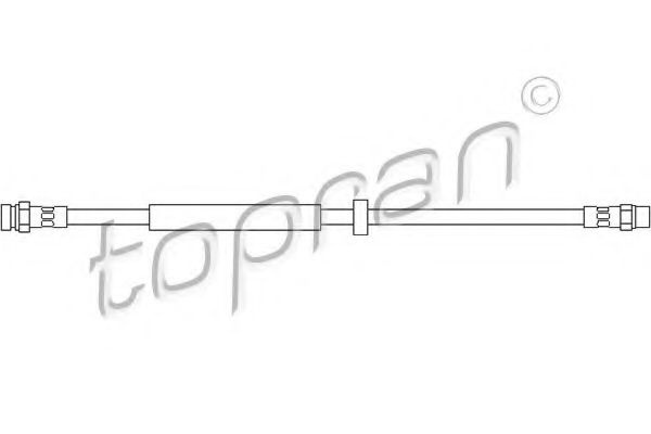 Furtun frana VW SHARAN (7M8, 7M9, 7M6) (1995 - 2010) TOPRAN 108 933 piesa NOUA