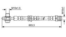 Furtun frana VW TIGUAN (5N) (2007 - 2016) BOSCH 1 ...