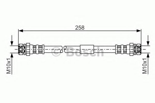 Furtun frana VW TOURAN (1T1, 1T2) (2003 - 2010) BOSCH 1 987 481 369 piesa NOUA