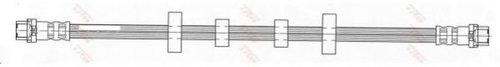 Furtun frana VW TRANSPORTER IV bus (70XB, 70XC, 7DB, 7DW, 7DK) (1990 - 2003) TRW PHA455 piesa NOUA