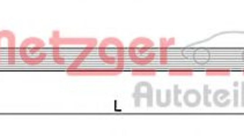 Furtun frana VW TRANSPORTER IV caroserie (70XA) (1990 - 2003) METZGER 4110257 piesa NOUA