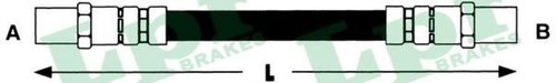 Furtun frana VW TRANSPORTER IV platou / sasiu (70XD) (1990 - 2003) LPR 6T46127 piesa NOUA