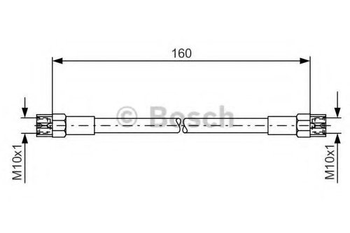 Furtun frana VW TRANSPORTER IV platou / sasiu (70XD) (1990 - 2003) BOSCH 1 987 476 220 piesa NOUA