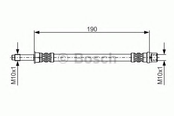 Furtun frana VW TRANSPORTER V bus (7HB, 7HJ, 7EB, 7EJ, 7EF, 7EG, 7HF, 7EC) (2003 - 2016) BOSCH 1 987 476 310 piesa NOUA