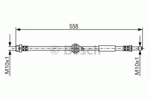 Furtun frana VW TRANSPORTER V platou / sasiu (7JD, 7JE, 7JL, 7JY, 7JZ, 7FD) (2003 - 2016) BOSCH 1 98...