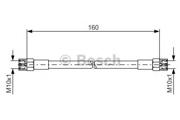 Furtun frana VW VENTO (1H2) (1991 - 1998) BOSCH 1 987 476 220 piesa NOUA