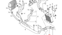 Furtun intercooler Audi A4 B7 (8E)Berlina 2007 1.9...