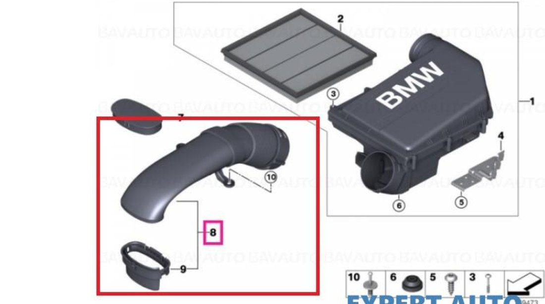 Furtun intercooler BMW X6 (2008->) [E71, E72] 13717624208