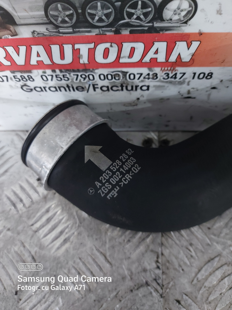 Furtun intercooler Mercedes-Benz C-Class (2001-2007) [W203] 2.7 Motorina 2005, A2035282882