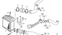 Furtun intercooler Skoda Fabia 1.9 TDI ATD 2002 OE...