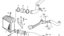 Furtun intercooler turbo 1.9 TDI (E3) Volkswagen G...