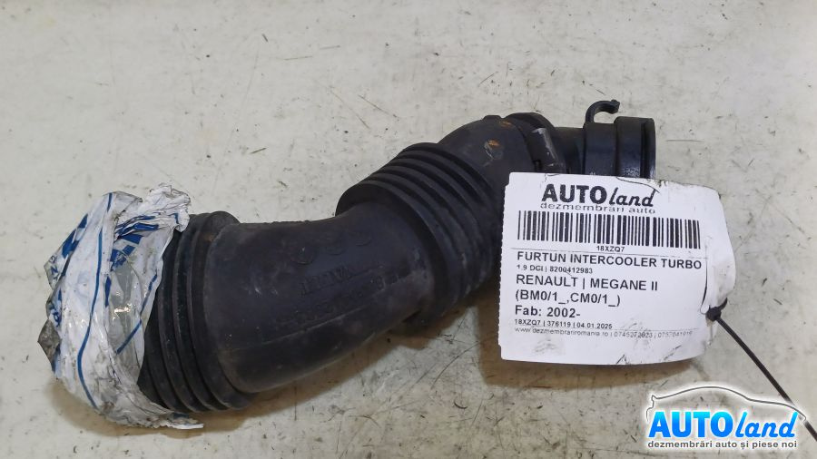 Furtun Intercooler Turbo 8200412983 1.9 DCI Renault MEGANE II BM0/1 ,CM0/1 2002