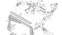 Furtun intercooler Volkswagen Golf 6 1.6 TDI hatch...