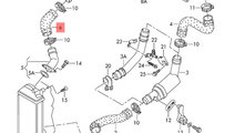 Furtun intercooler Volkswagen Lupo 1.4 TDI AMF 200...