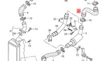 Furtun intercooler Volkswagen Lupo (6X) 2000 1.4 T...