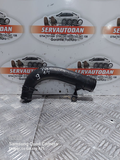 Furtun intercooler Volkswagen Polo 4 facelift (2005-2009) 1.4 Motorina 2006, 6Q0145762 / 6Q0145770C