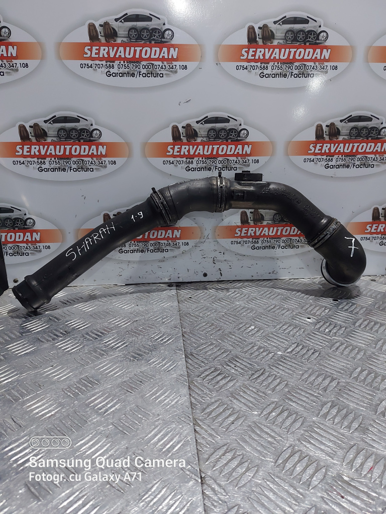 Furtun intercooler Volkswagen Sharan (2000-2010) 1.9 Motorina 2006, 7M3145957 / 7M0145834A