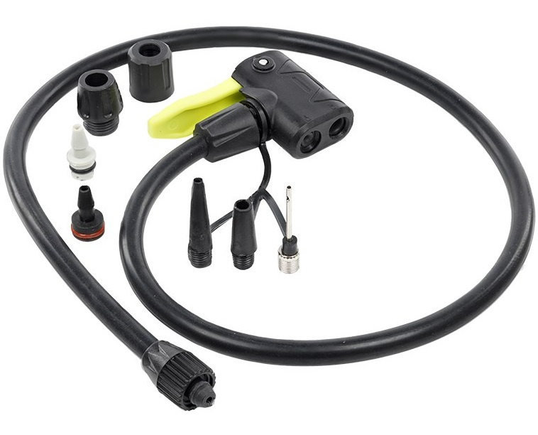 Furtun Pompe Manuale TPU 68 cm + Adaptoare Carmotion Negru / Verde 83511