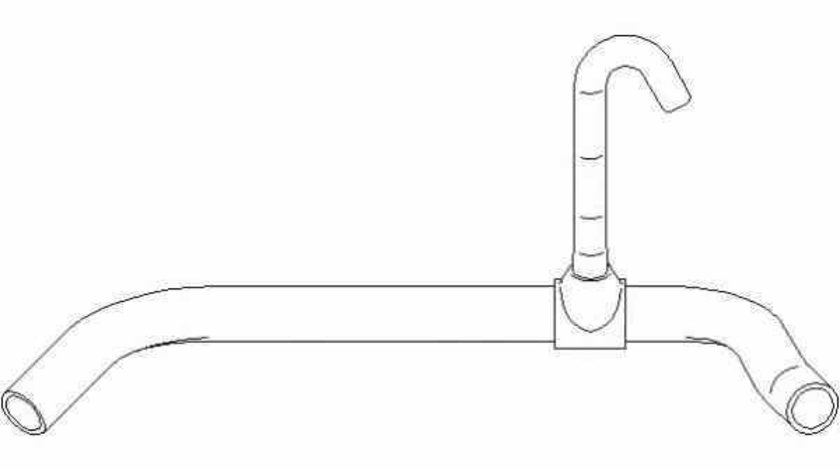 Furtun radiator AUDI 80 Avant 8C B4 TOPRAN 111 799