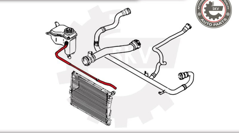 Furtun radiator ; BMW 1 3 X1 ; 17127565092