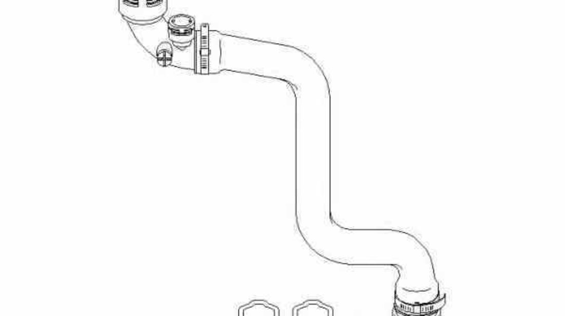 Furtun radiator BMW 3 Touring E46 TOPRAN 501 562