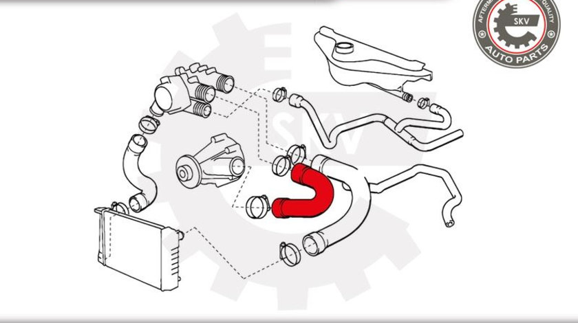 Furtun radiator ; BMW 5 7 ; 11531266459