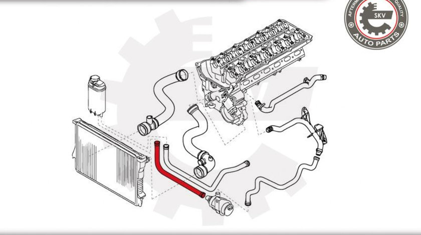 Furtun radiator ; BMW 5 7 ; 11531438633