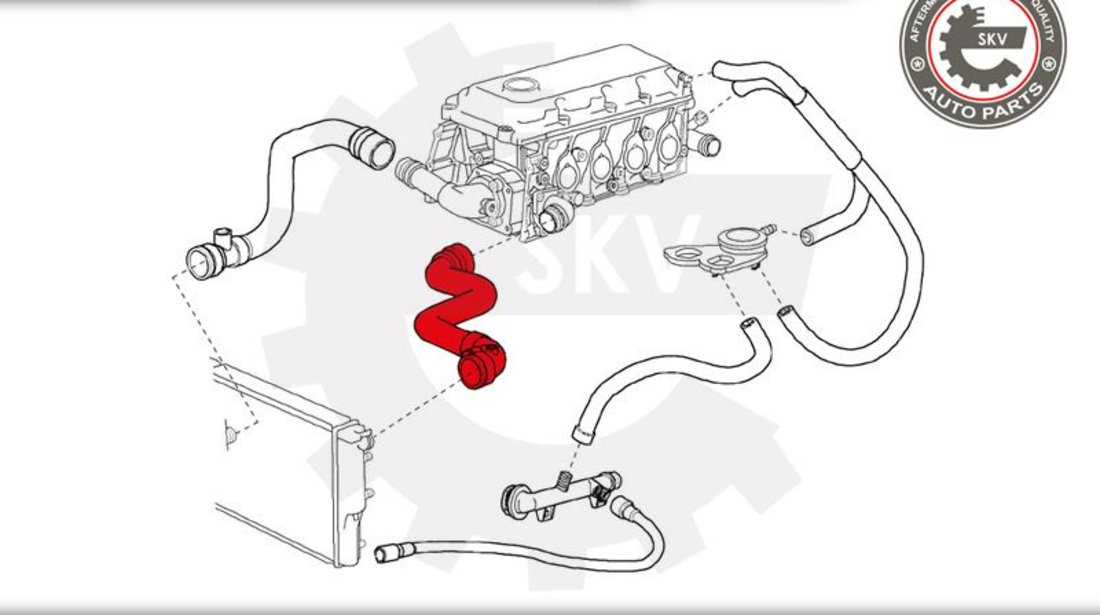 Furtun radiator ; BMW E46 316 ; 11531436407