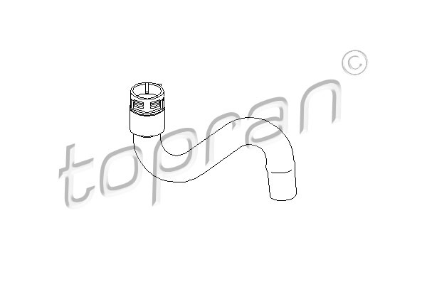 Furtun radiator deasupra (110161 HAN) AUDI,VW