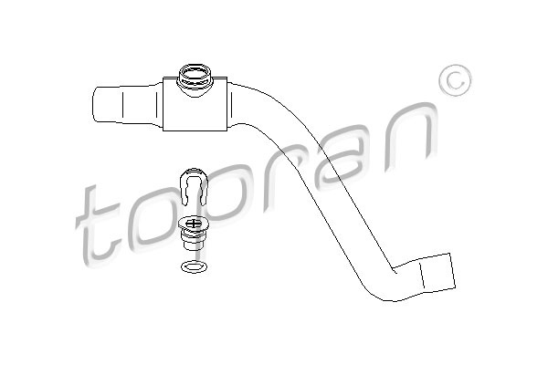 Furtun radiator deasupra (110853 HAN) VW
