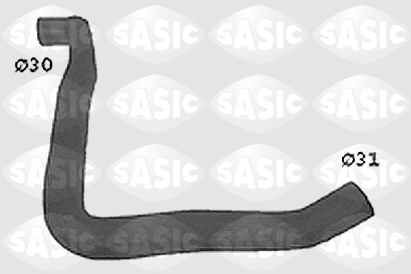 Furtun radiator deasupra (SWH4312 SAS) RENAULT