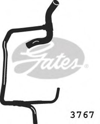 Furtun radiator FIAT PUNTO Van (176L) (1996 - 2000) GATES 3767 piesa NOUA
