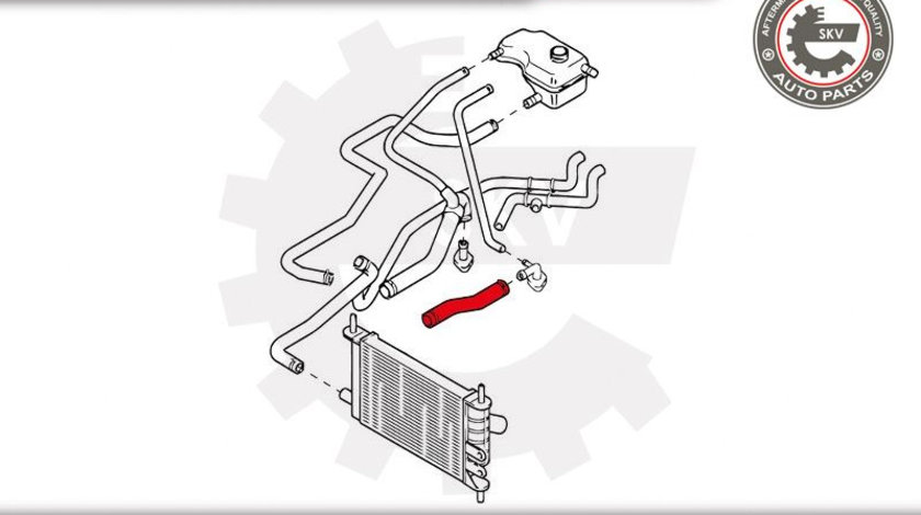 Furtun radiator ; FORD Fiesta IV 1.0 1.3 Ka 1.0 ; 1059164