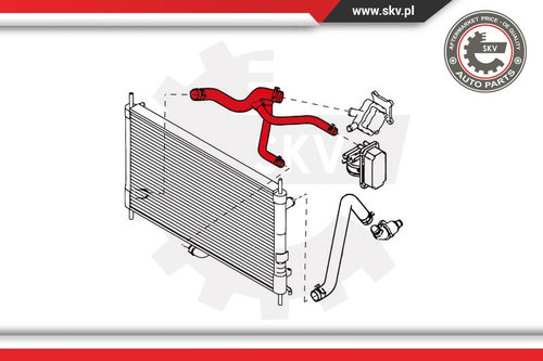 Furtun radiator ; FORD Transit V 184 2.0 TDCI ; 4C118B273AB