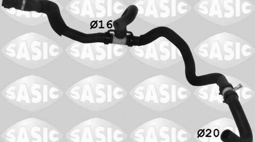 Furtun radiator iesire (3404121 SASIC) RENAULT