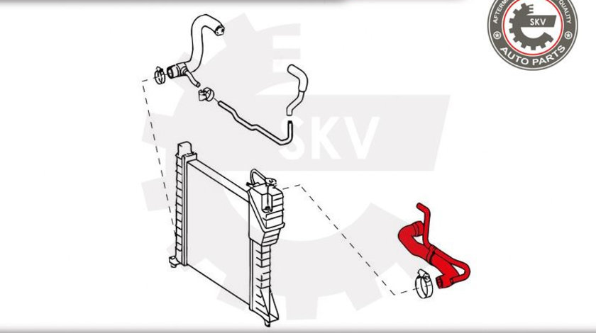 Furtun radiator ; MERCEDES-BENZ Sprinter 2.2 2.3 2.7 ; 9015012782