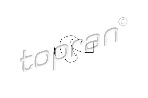 Furtun radiator OPEL ASTRA F Hatchback (53, 54, 58, 59) (1991 - 1998) TOPRAN 206 880 piesa NOUA