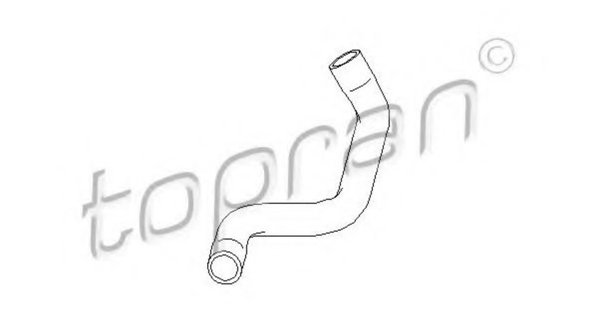 Furtun radiator OPEL ASTRA G Cabriolet (F67) (2001 - 2005) TOPRAN 207 335 piesa NOUA