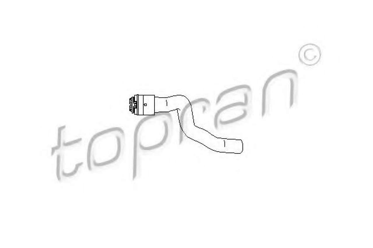 Furtun radiator OPEL ASTRA G Combi (F35) (1998 - 2009) TOPRAN 207 682 piesa NOUA