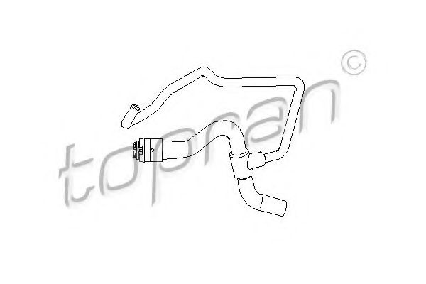 Furtun radiator OPEL ASTRA G Cupe (F07) (2000 - 2005) TOPRAN 207 683 piesa NOUA