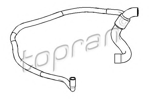 Furtun radiator OPEL CORSA B (73, 78, 79) (1993 - 2002) TOPRAN 206 705 piesa NOUA