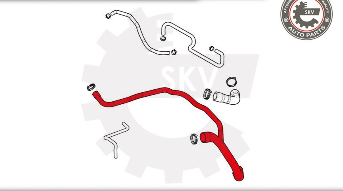 Furtun radiator ; OPEL Corsa C 1.2 1.4 Tigra 1.4 ; 1336233