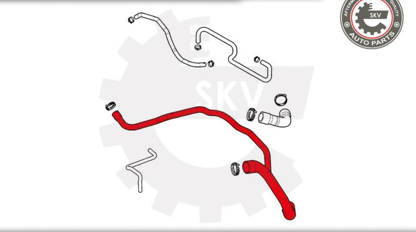 Furtun radiator ; OPEL Corsa C 1.2 1.4 Tigra 1.4 ; 1336233